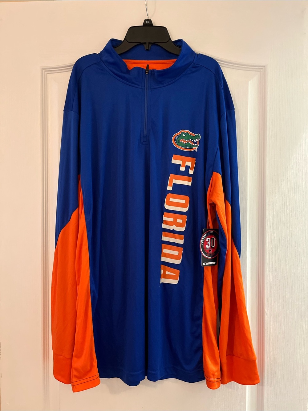 Colosseum Florida Gators Blue and Orange Quarter-Zip Pullover